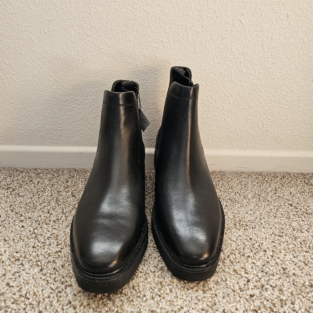 BRAND NEW - Cole HaanPlatform Chelsea Waterproof Leather Ankle Boots